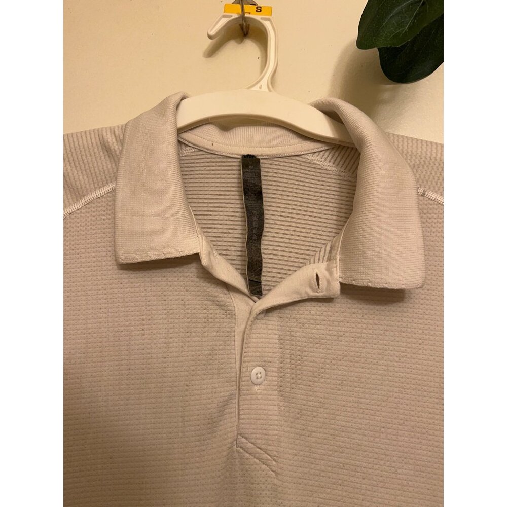 Lululemon Polo Shirt Performance Men’s Large~. Lightweight Athletic Tennis Prepp - Picture 6 of 13